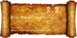 Kis Napóleon névjegykártya